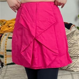 Hot pink Anthropologie Maeve a-line mini skirt NWT
